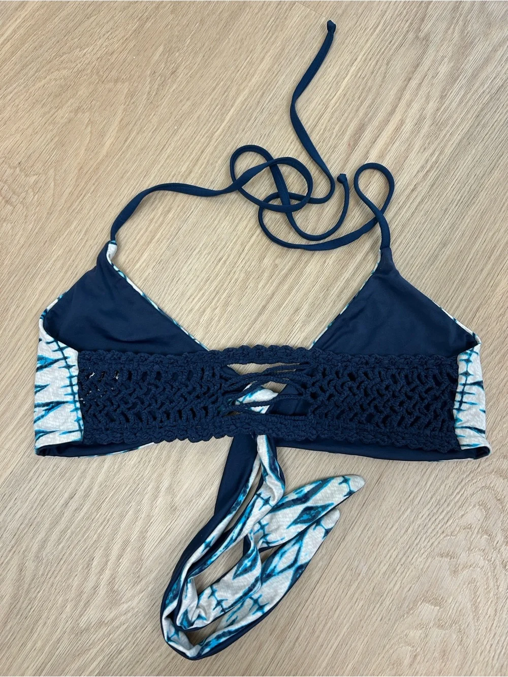 Frankie's Bikinis Malia Top in Shibori Print S
